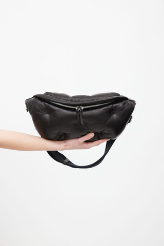 Maison Margiela Black Puff Glam Slam Belt Bag