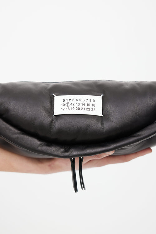 Maison Margiela Black Puff Glam Slam Belt Bag