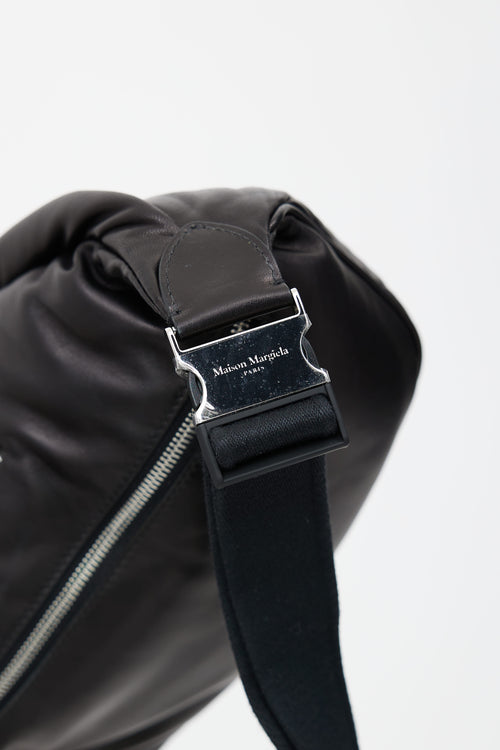 Maison Margiela Black Puff Glam Slam Belt Bag