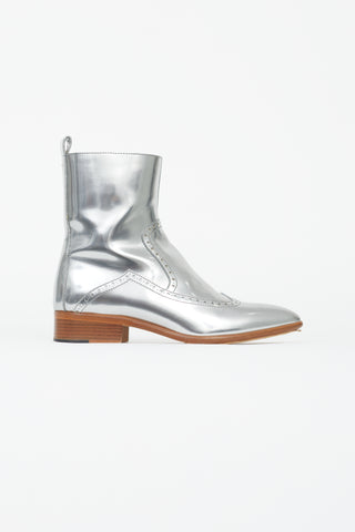 Maison Margiela Silver Western Ankle Boot