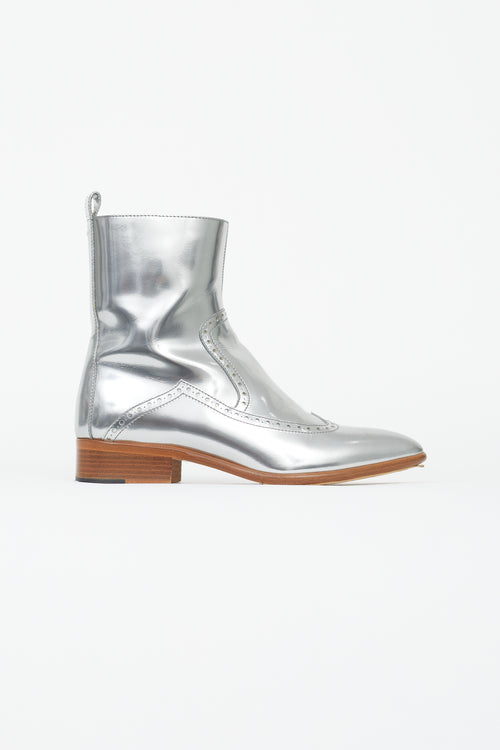 Maison Margiela Silver Western Ankle Boot