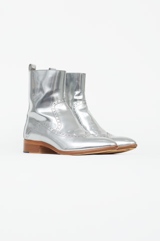 Maison Margiela Silver Western Ankle Boot