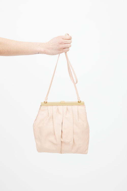 Mansur Gavriel Pink Wave Frame Shoulder Bag