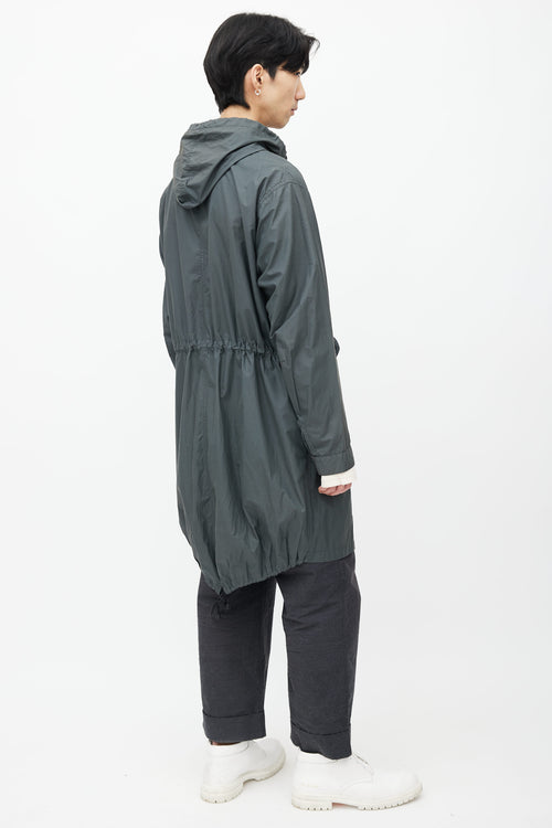 Margaret Howell Grey Shell Hooded Jacket