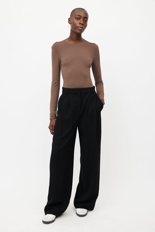 Maison Margiela Brown Longsleeve Bodysuit