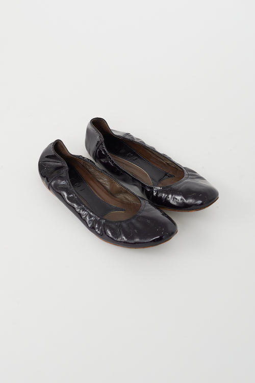 Marni Black Patent Leather Ballet Flat