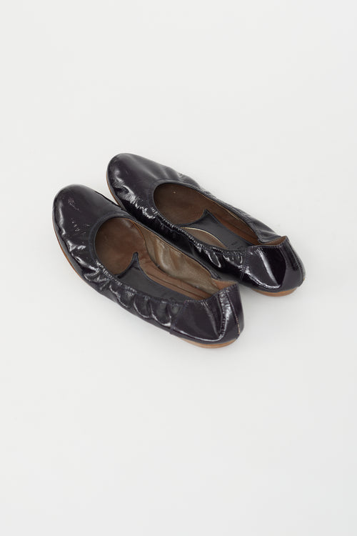 Marni Black Patent Leather Ballet Flat