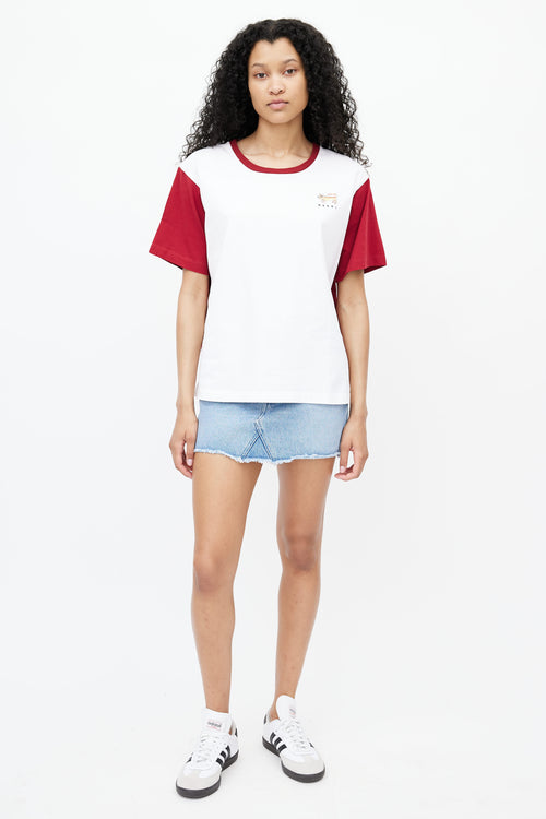 Marni Capsule 2022 Red 
White Graphic T-Shirt