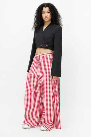 Marques
Almeida Red 
White Gingham Wide Leg Trouser