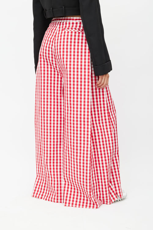 Marques
Almeida Red 
White Gingham Wide Leg Trouser