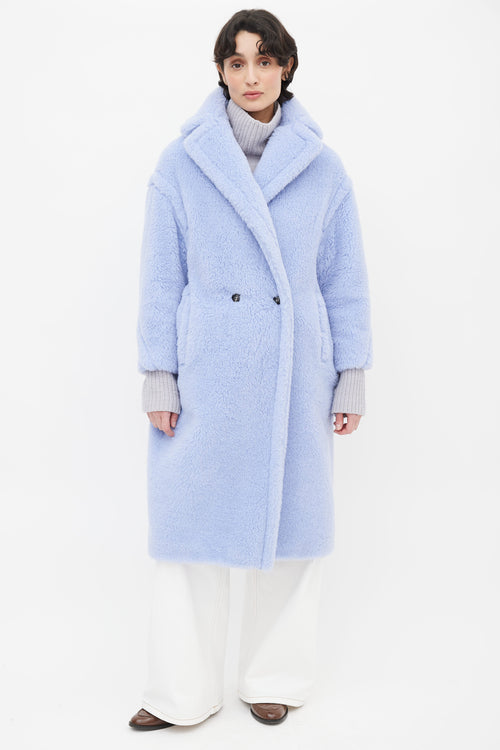 Max Mara Light Blue Teddy Coat