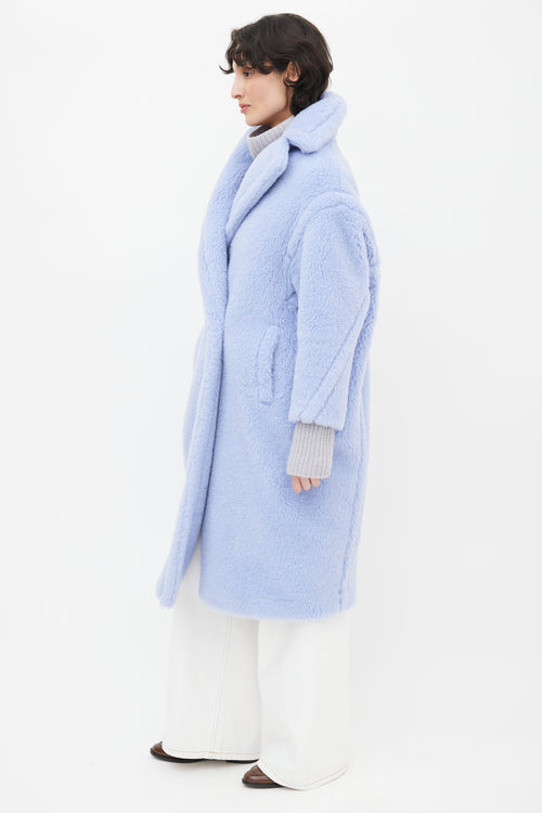 Max Mara Light Blue Teddy Coat