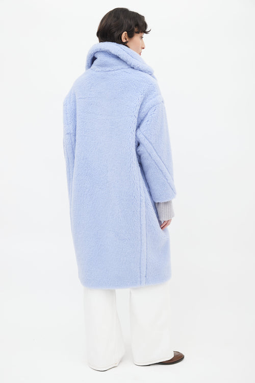 Max Mara Light Blue Teddy Coat