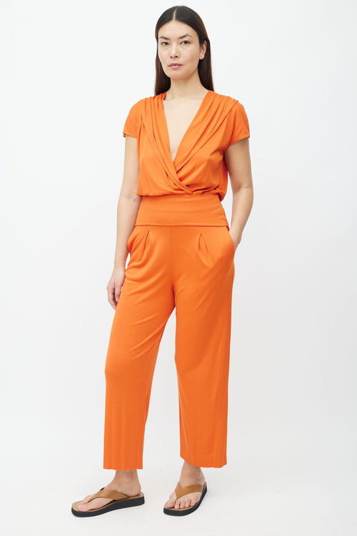 Missoni Orange Wide Leg Lounge Pant