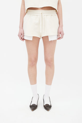 Miu Miu Spring 2022 Cream Cut Out Short