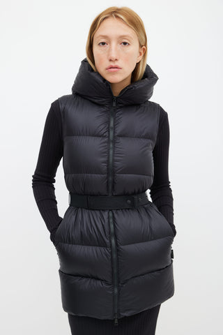 Moncler Black Down Doudoune Legere Vest