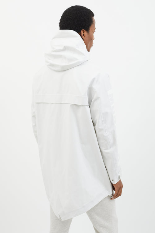 Moncler White Jereme Giubbotto Long Parka