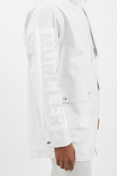 Moncler White Jereme Giubbotto Long Parka