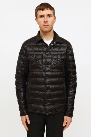 Moncler Black Down Nylon Quilted Gregoire Puffer Jacket