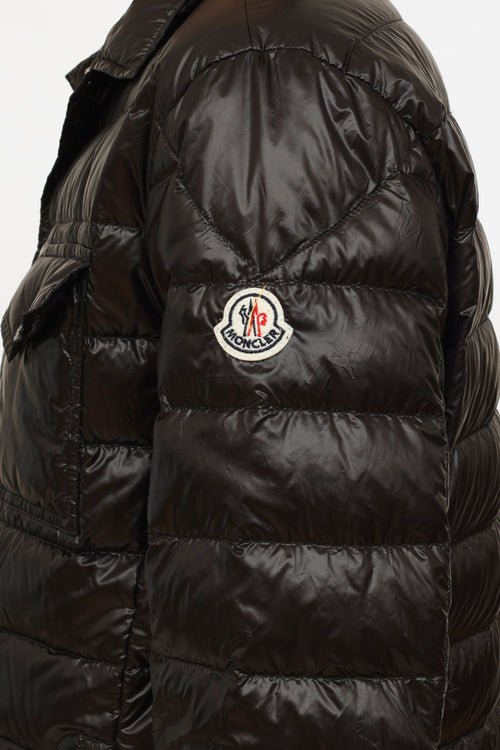 Moncler Black Down Nylon Quilted Gregoire Puffer Jacket