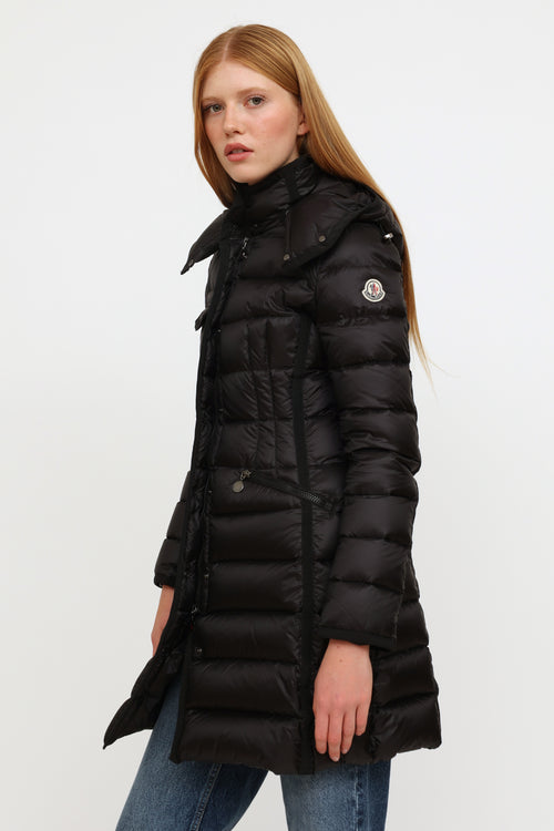 Black Hermine Down Coat