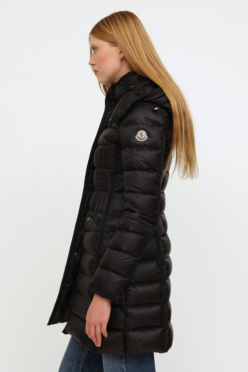 Black Hermine Down Coat