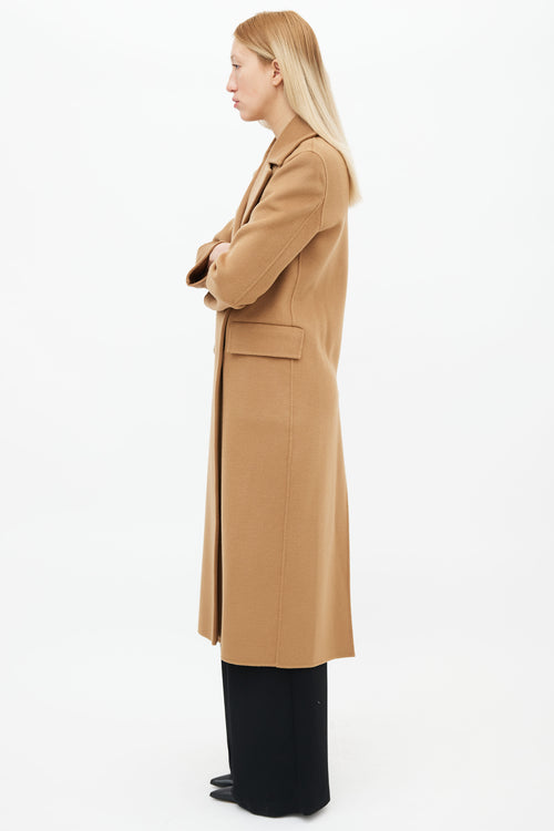 Nanushka Brown Wool Double Breasted Coat