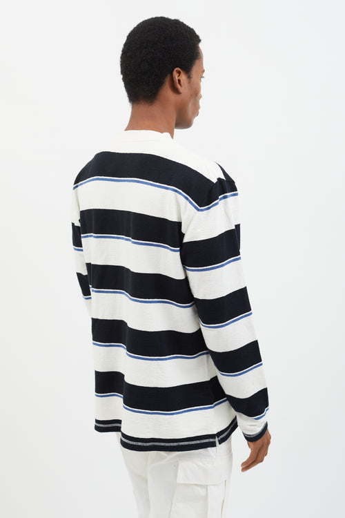 Norse Projects Navy 
White Stripe Long Sleeve T-Shirt