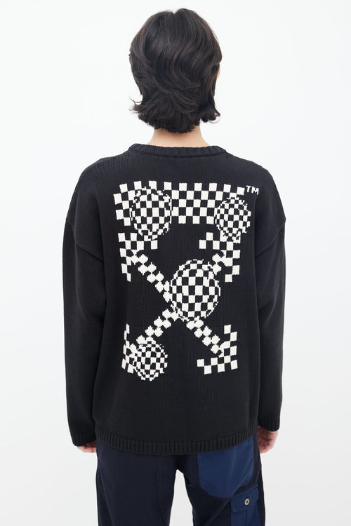 Off-White Black 
White Bubble Arrow Knit Sweater