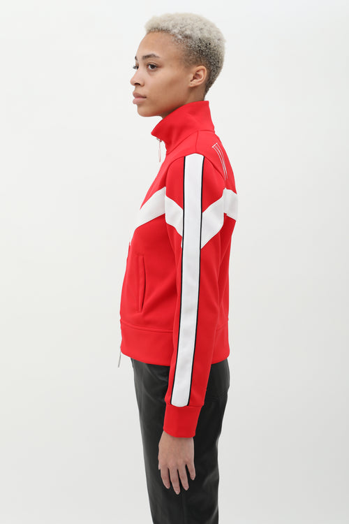 Off-White Woman
 Embroidered Zip-Up Track Jacket