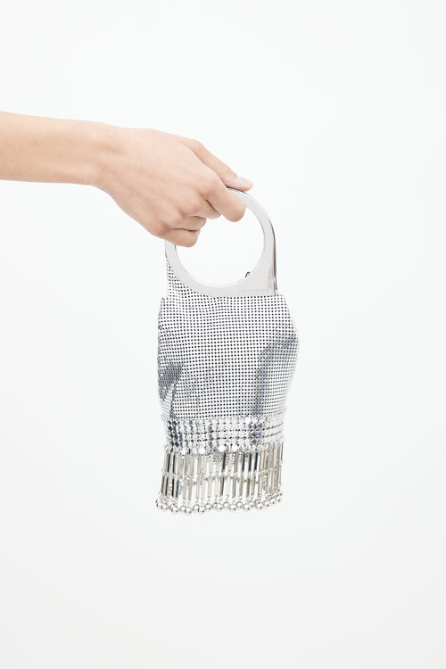 Paco Rabanne Silver Op
Art Chainmail Mesh Bag