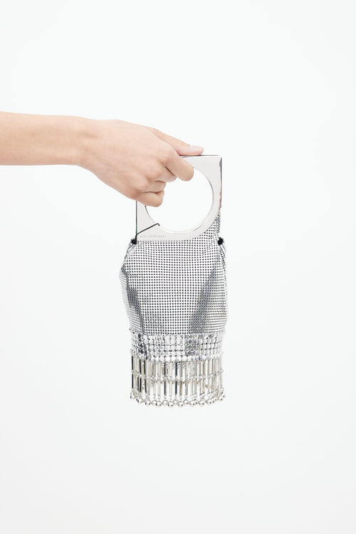 Paco Rabanne Silver Op
Art Chainmail Mesh Bag