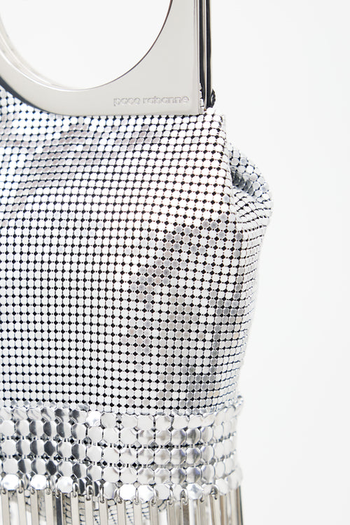 Paco Rabanne Silver Op
Art Chainmail Mesh Bag