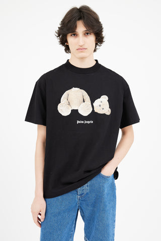 Palm Angels Black Teddy Graphic T-Shirt