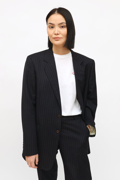 Paul Smith Navy The Westbourne Pinstripe Blazer