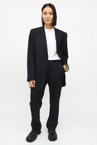 Paul Smith Navy The Westbourne Pinstripe Blazer