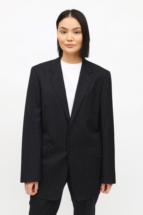 Paul Smith Navy The Westbourne Pinstripe Blazer