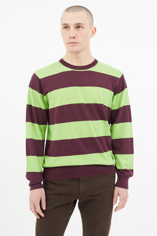 Paul Smith Green 
Purple Stripe Sweater