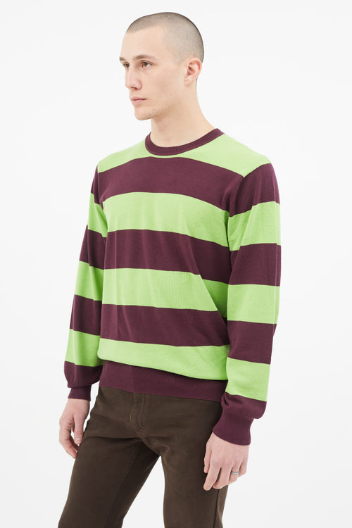 Paul Smith Green 
Purple Stripe Sweater