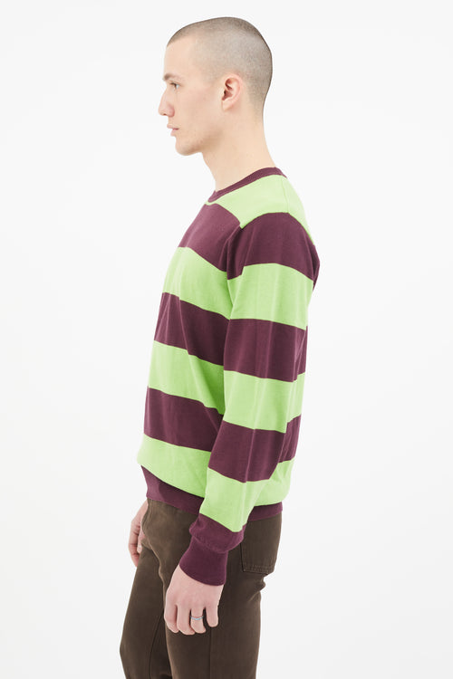 Paul Smith Green 
Purple Stripe Sweater