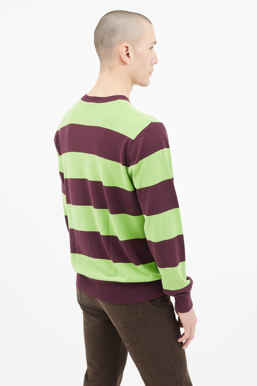 Paul Smith Green 
Purple Stripe Sweater