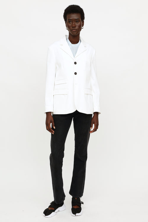 VSP Archive Cream Cotton Blazer