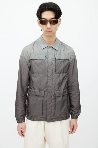 Prada 2010 Grey Gradation Nylon Jacket