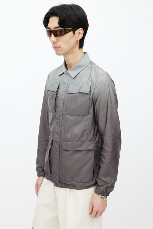 Prada 2011 Grey Gradation Nylon Jacket