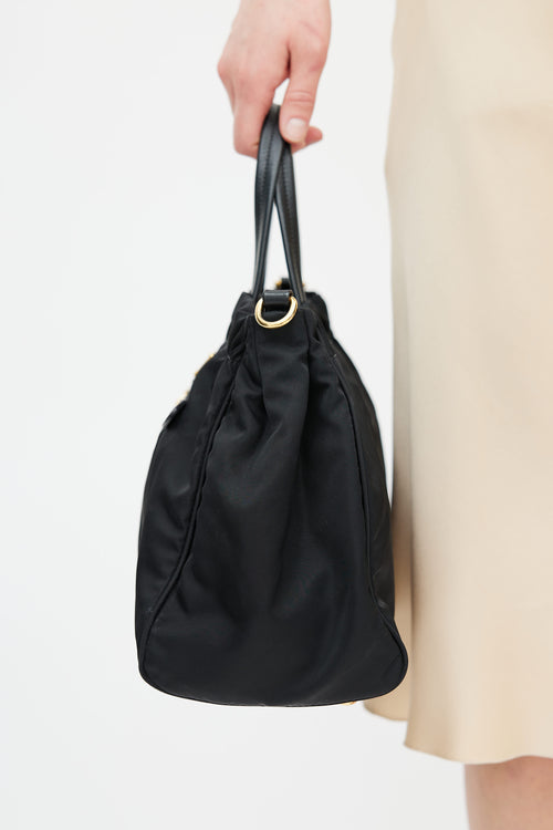 Prada Black Tessuto Nylon Shoulder Bag