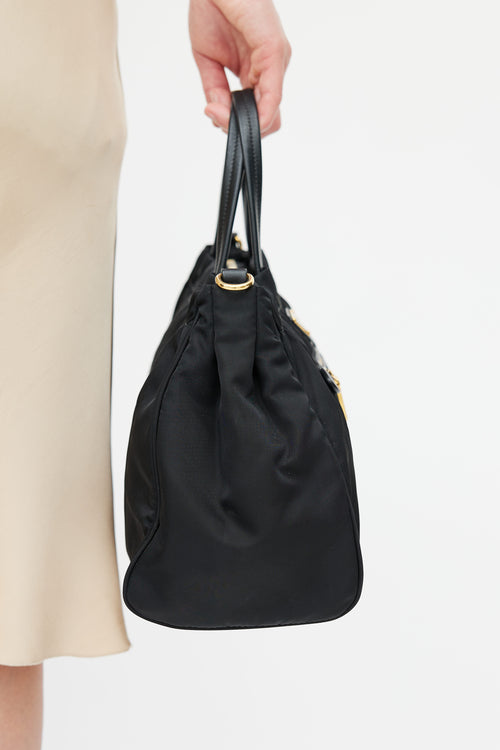 Prada Black Tessuto Nylon Shoulder Bag