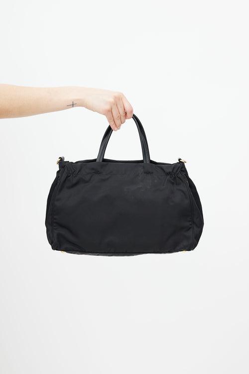 Prada Black Tessuto Nylon Shoulder Bag