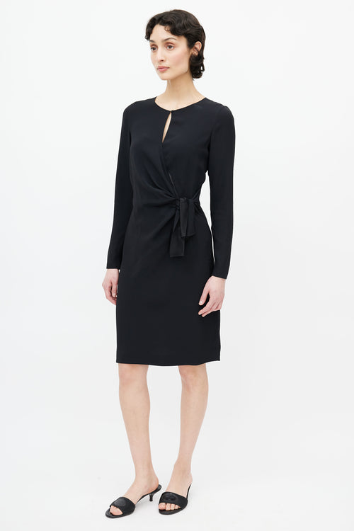 Prada Black Knotted Dress