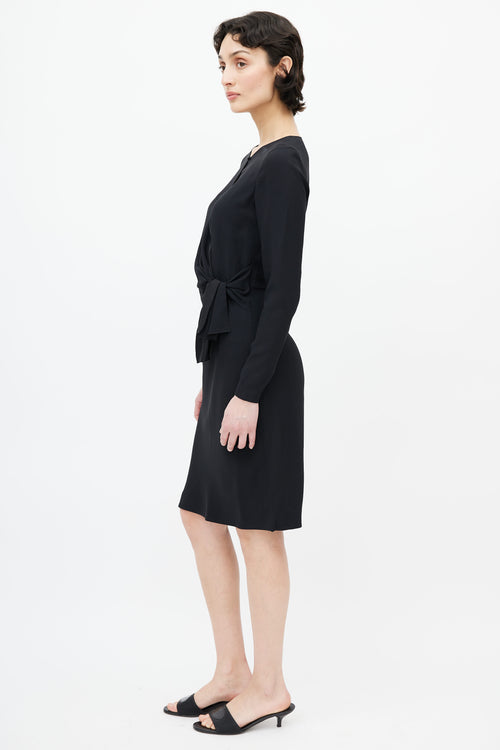 Prada Black Knotted Dress