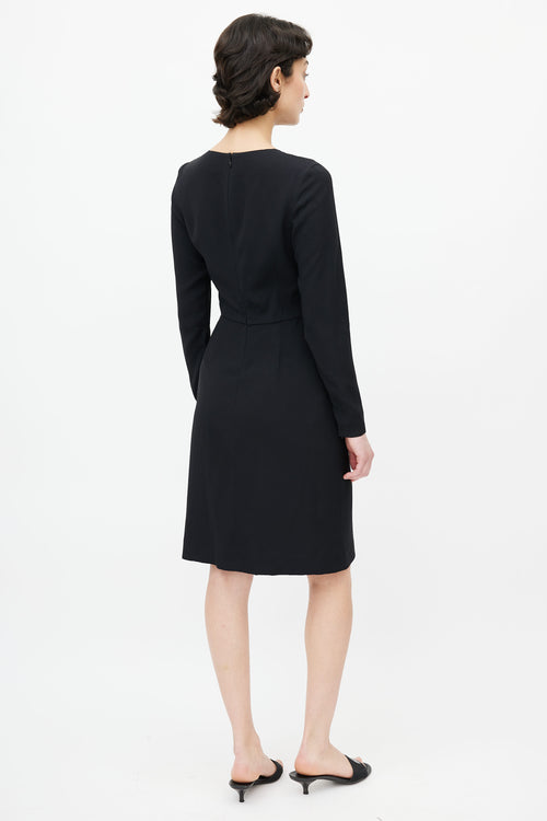 Prada Black Knotted Dress